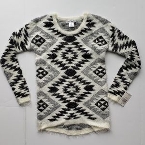 SAY WHAT? long sleeve sweater junior size XS ivory